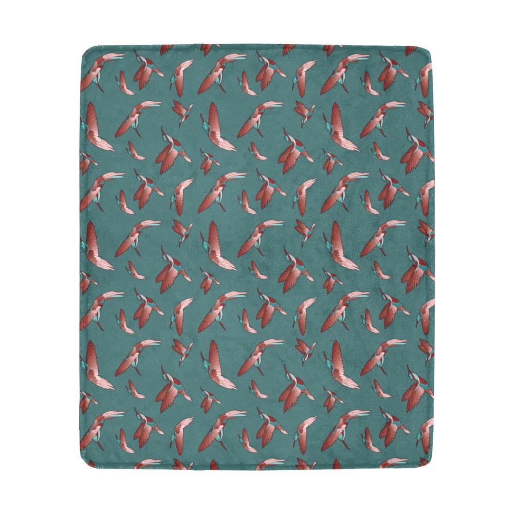 Red Swift Turquoise Ultra-Soft Micro Fleece Blanket 50"x60" Ultra-Soft Blanket 50''x60'' e-joyer