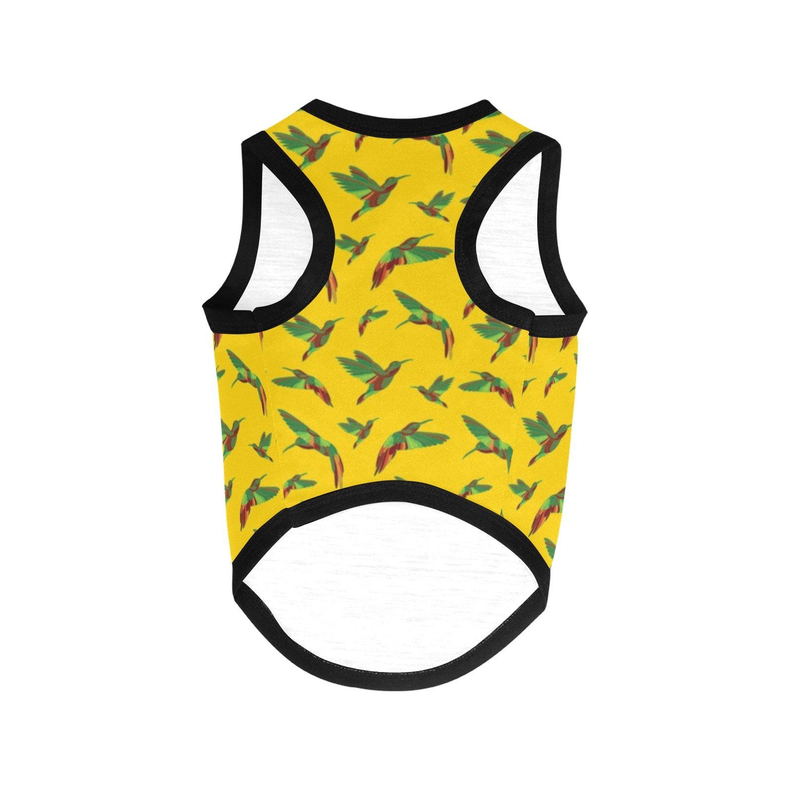 Red Swift Yellow All Over Print Pet Tank Top Pet Tank Top e-joyer 