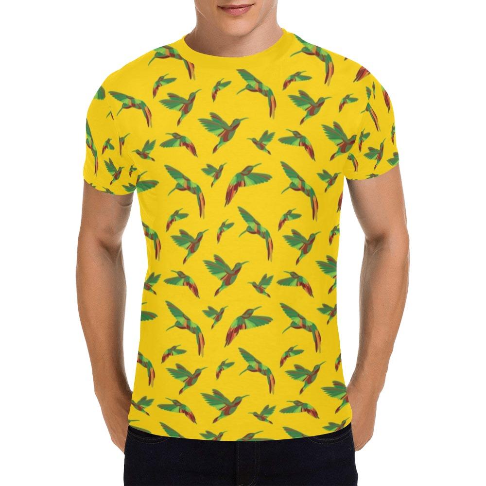 Red Swift Yellow All Over Print T-Shirt for Men (USA Size) (Model T40) All Over Print T-Shirt for Men (T40) e-joyer