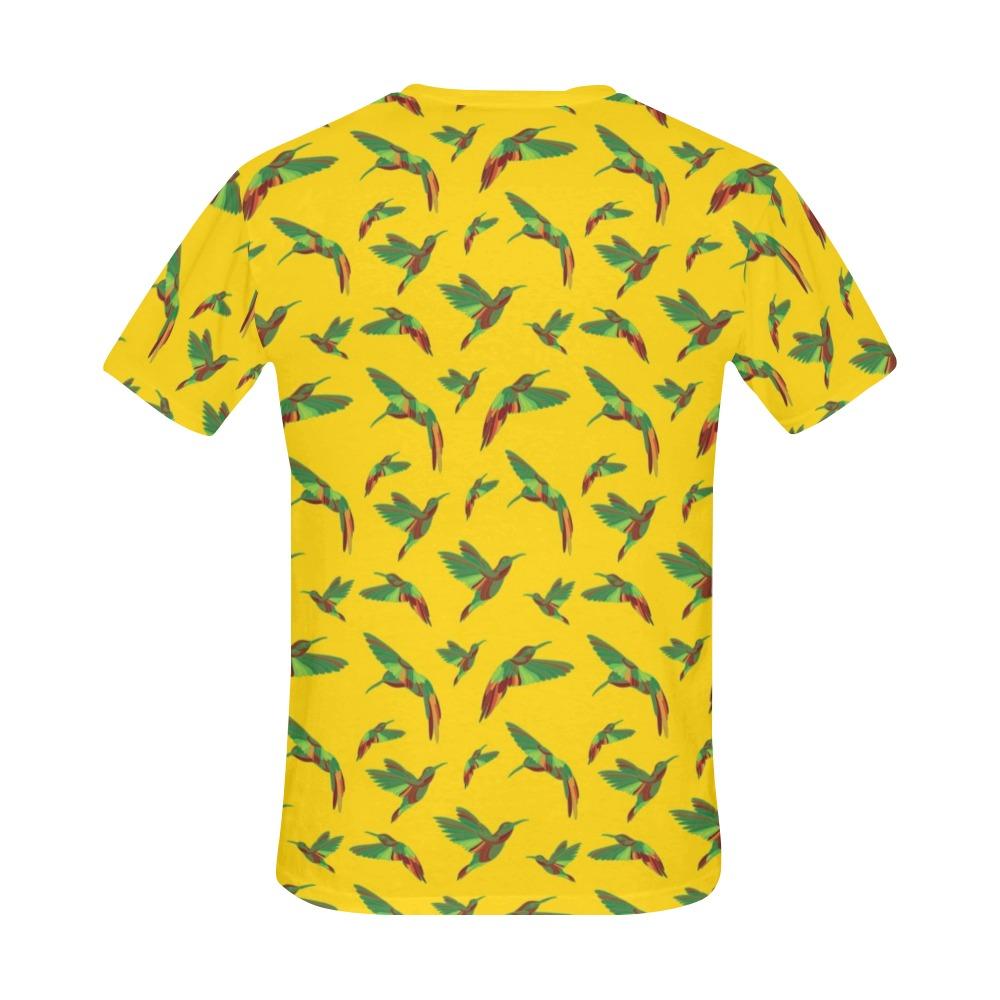 Red Swift Yellow All Over Print T-Shirt for Men (USA Size) (Model T40) All Over Print T-Shirt for Men (T40) e-joyer