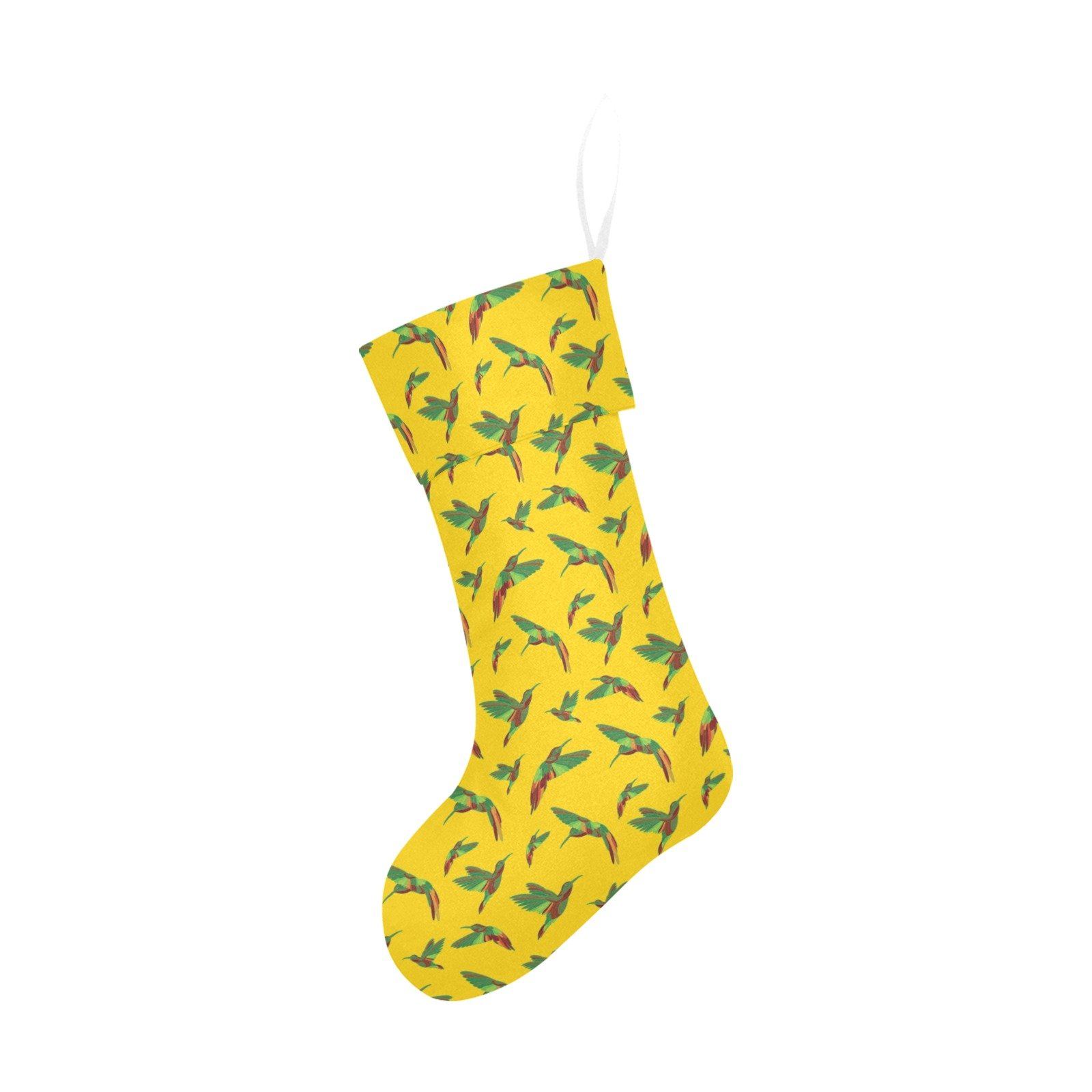 Red Swift Yellow Christmas Stocking holiday stocking e-joyer