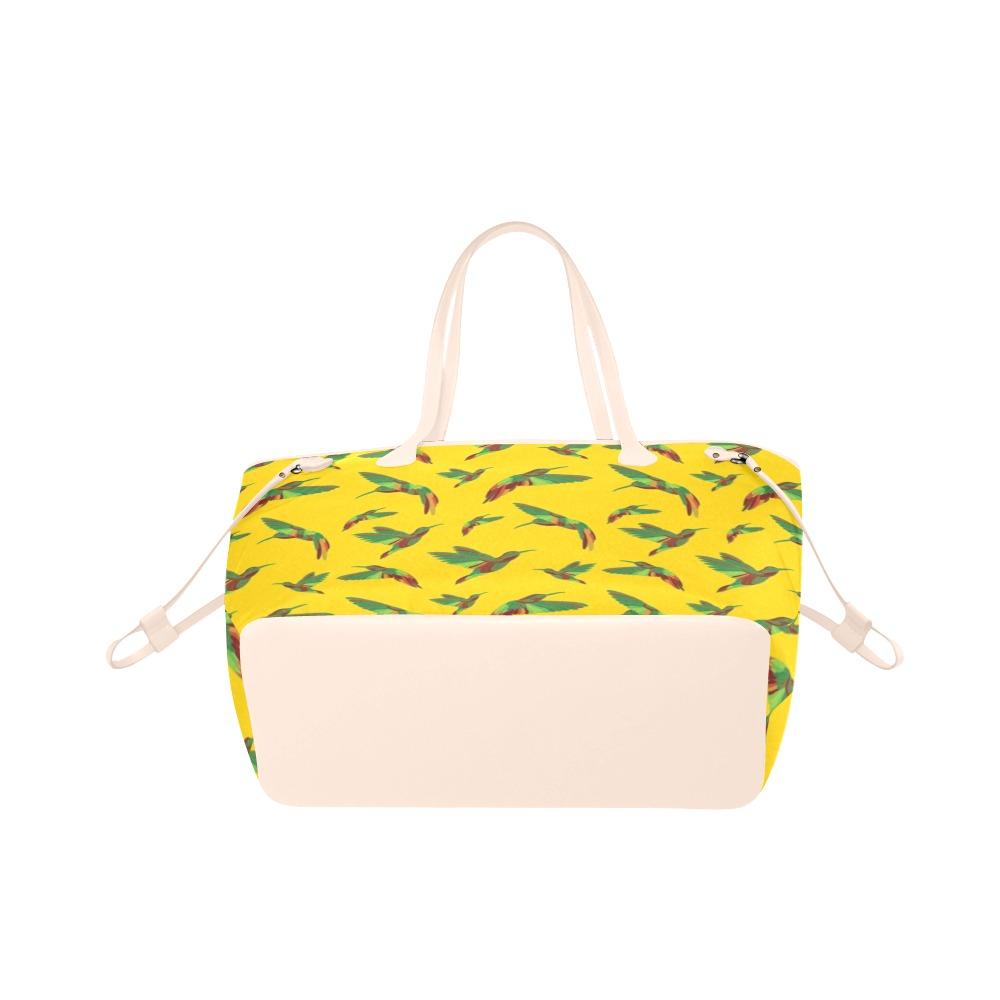 Red Swift Yellow Clover Canvas Tote Bag (Model 1661) Clover Canvas Tote Bag (1661) e-joyer