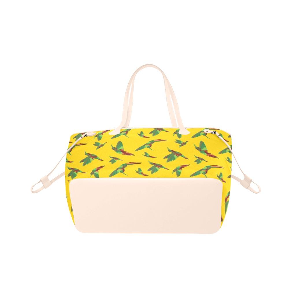 Red Swift Yellow Clover Canvas Tote Bag (Model 1661) Clover Canvas Tote Bag (1661) e-joyer