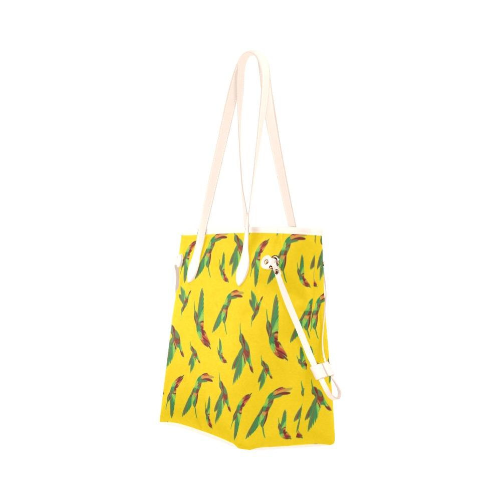 Red Swift Yellow Clover Canvas Tote Bag (Model 1661) Clover Canvas Tote Bag (1661) e-joyer