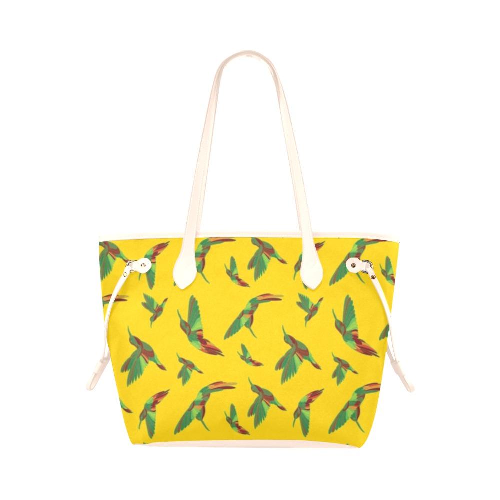 Red Swift Yellow Clover Canvas Tote Bag (Model 1661) Clover Canvas Tote Bag (1661) e-joyer