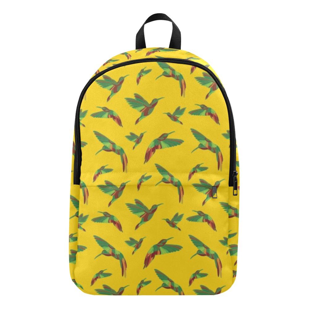 Red Swift Yellow Fabric Backpack for Adult (Model 1659) Casual Backpack for Adult (1659) e-joyer
