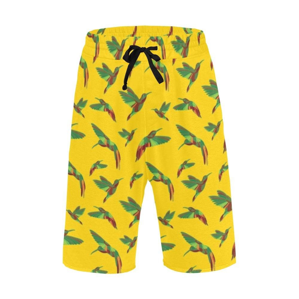 Red Swift Yellow Men's All Over Print Casual Shorts (Model L23) short e-joyer