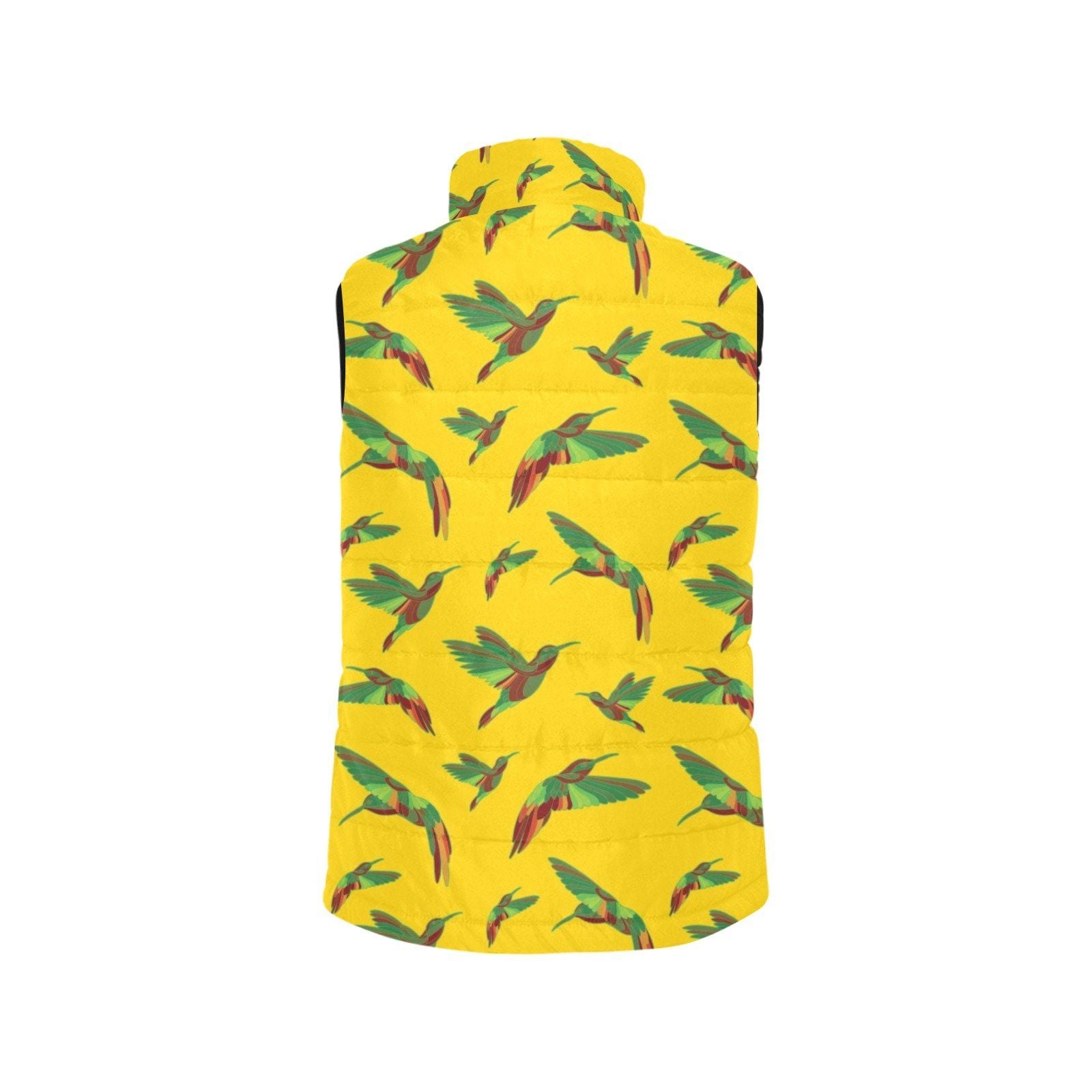 Red Swift Yellow Men's Padded Vest Jacket (Model H44) Men's Padded Vest Jacket (H44) e-joyer