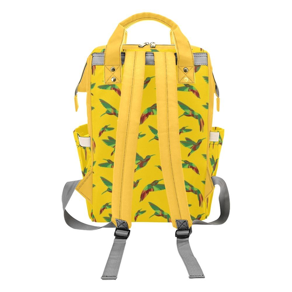 Red Swift Yellow Multi-Function Diaper Backpack/Diaper Bag (Model 1688) bag e-joyer
