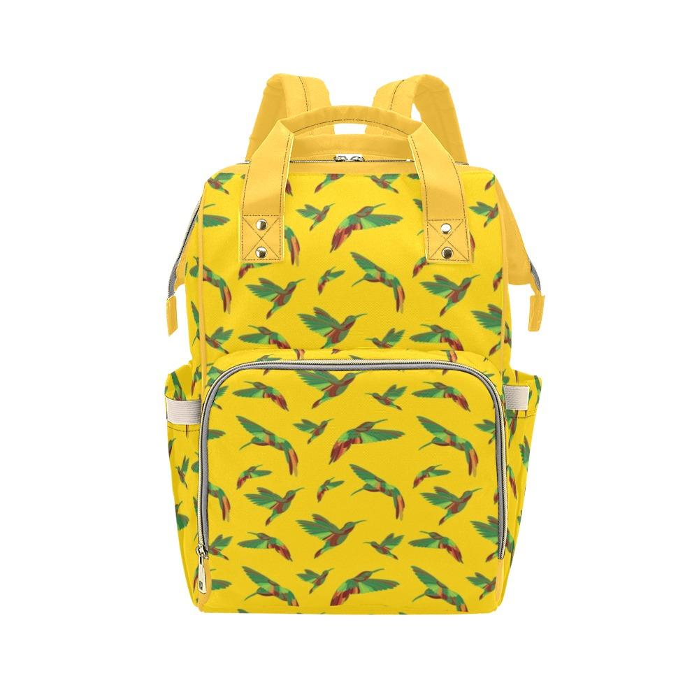 Red Swift Yellow Multi-Function Diaper Backpack/Diaper Bag (Model 1688) bag e-joyer
