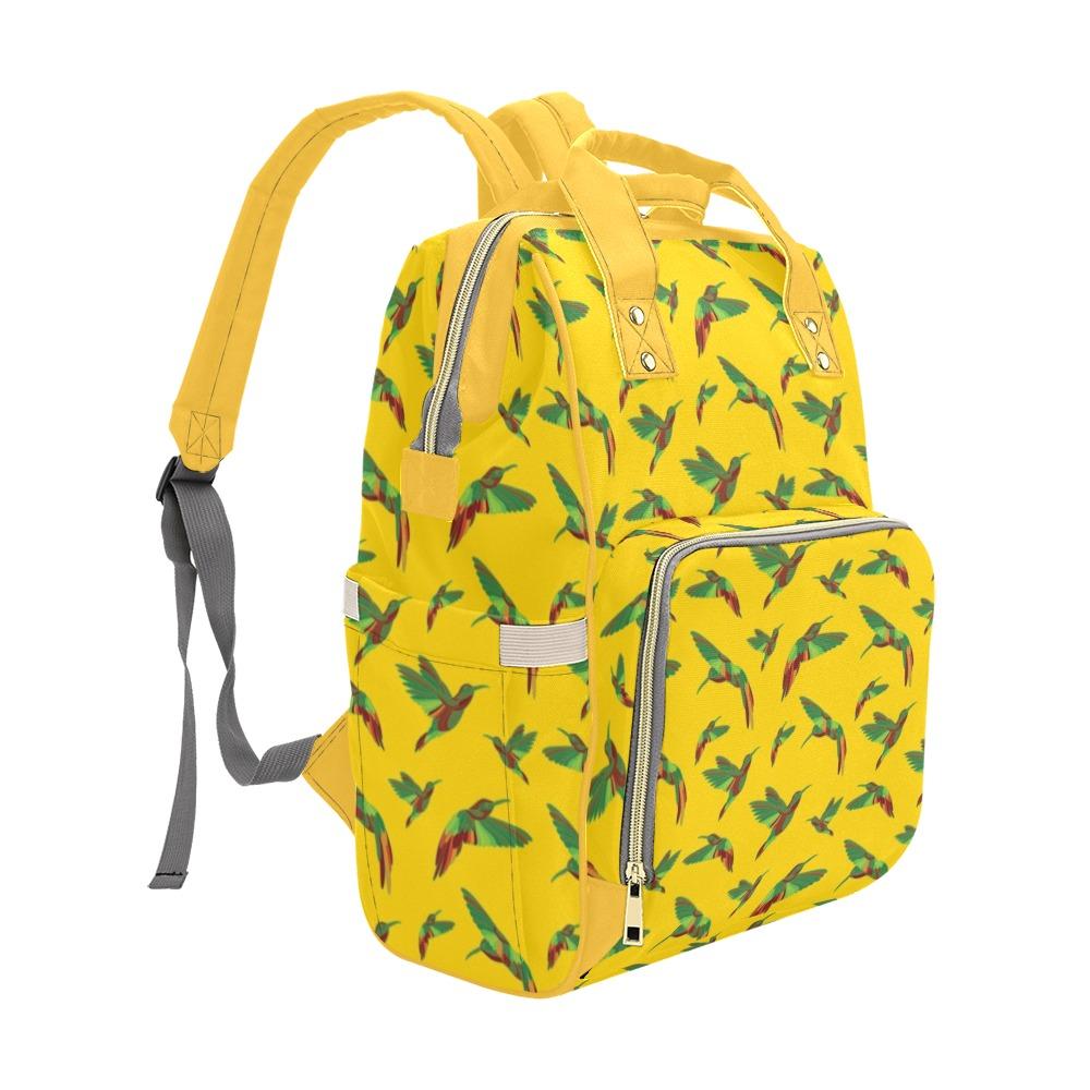 Red Swift Yellow Multi-Function Diaper Backpack/Diaper Bag (Model 1688) bag e-joyer