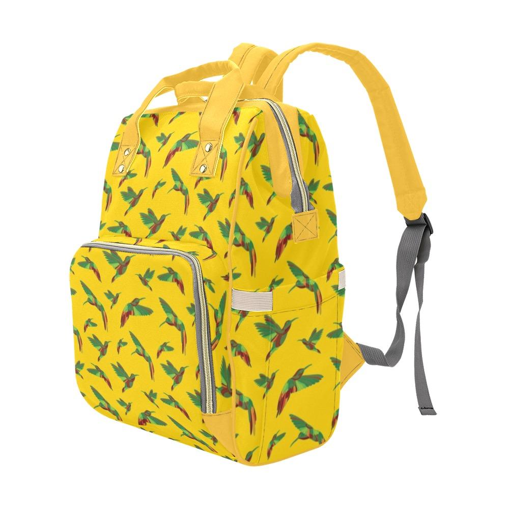Red Swift Yellow Multi-Function Diaper Backpack/Diaper Bag (Model 1688) bag e-joyer