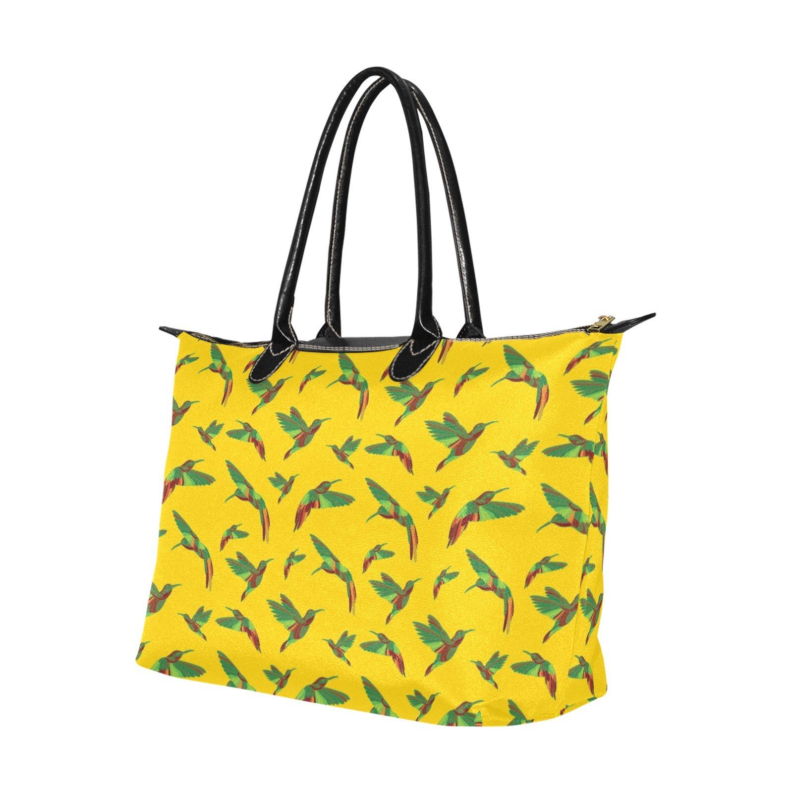 Red Swift Yellow Single-Shoulder Lady Handbag (Model 1714) bag e-joyer