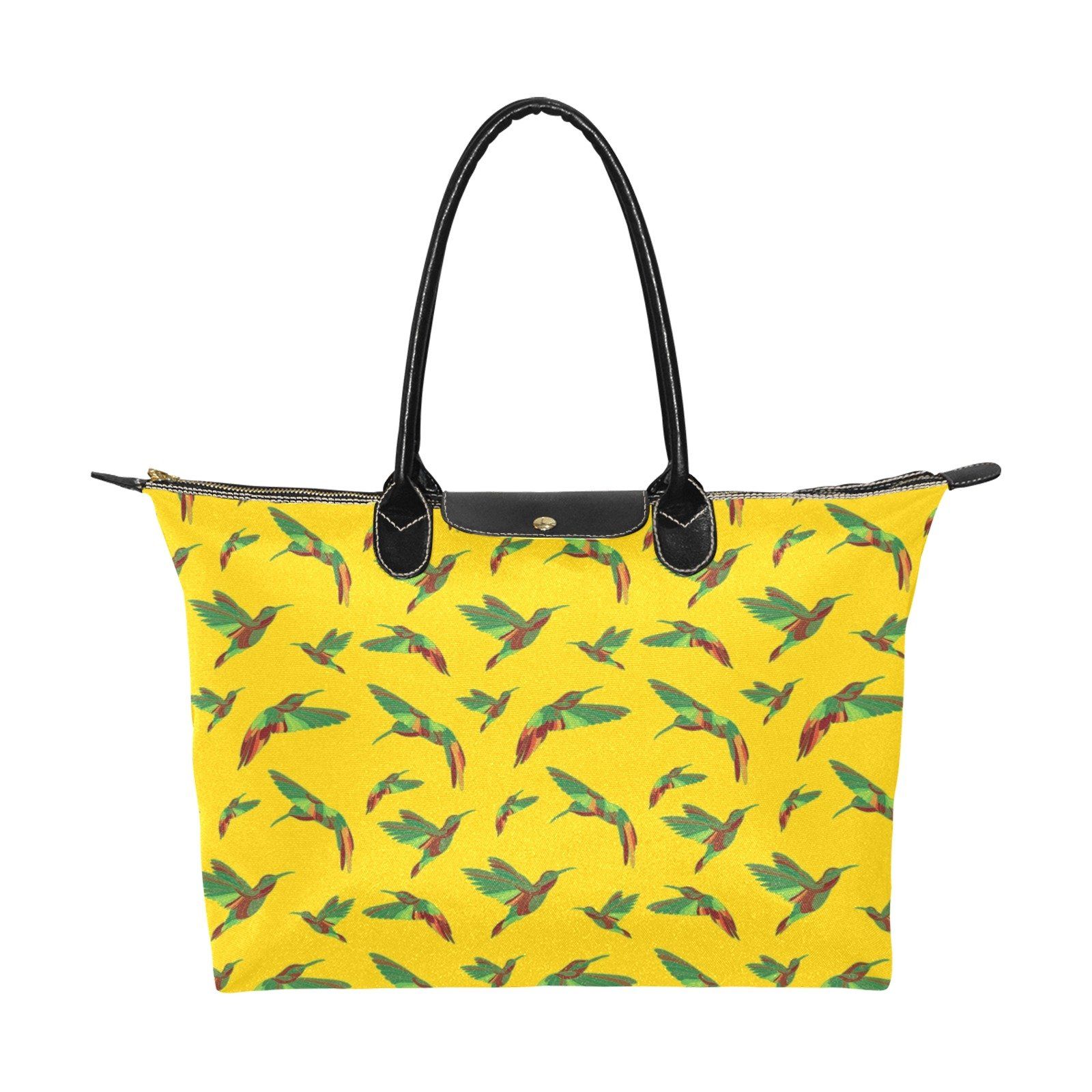 Red Swift Yellow Single-Shoulder Lady Handbag (Model 1714) bag e-joyer