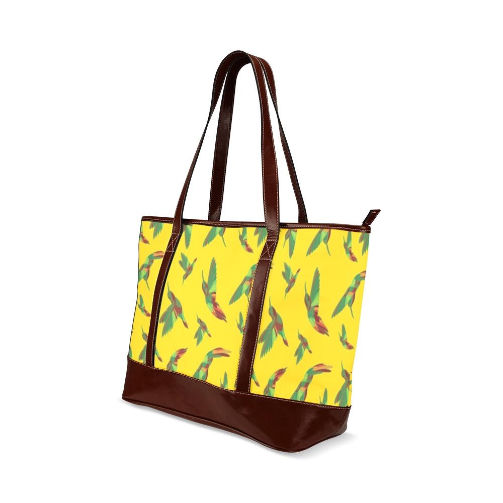 Red Swift Yellow Tote Handbag (Model 1642) Tote Handbags (1642) e-joyer