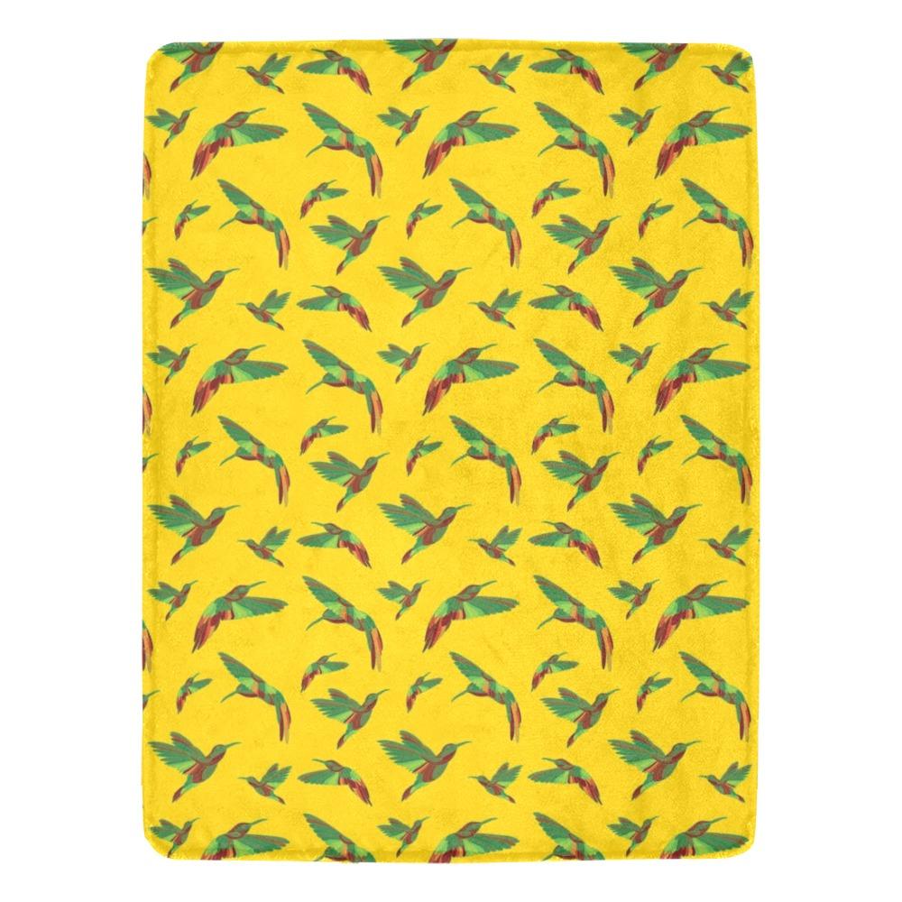 Red Swift Yellow Ultra-Soft Micro Fleece Blanket 60"x80" Ultra-Soft Blanket 60''x80'' e-joyer 