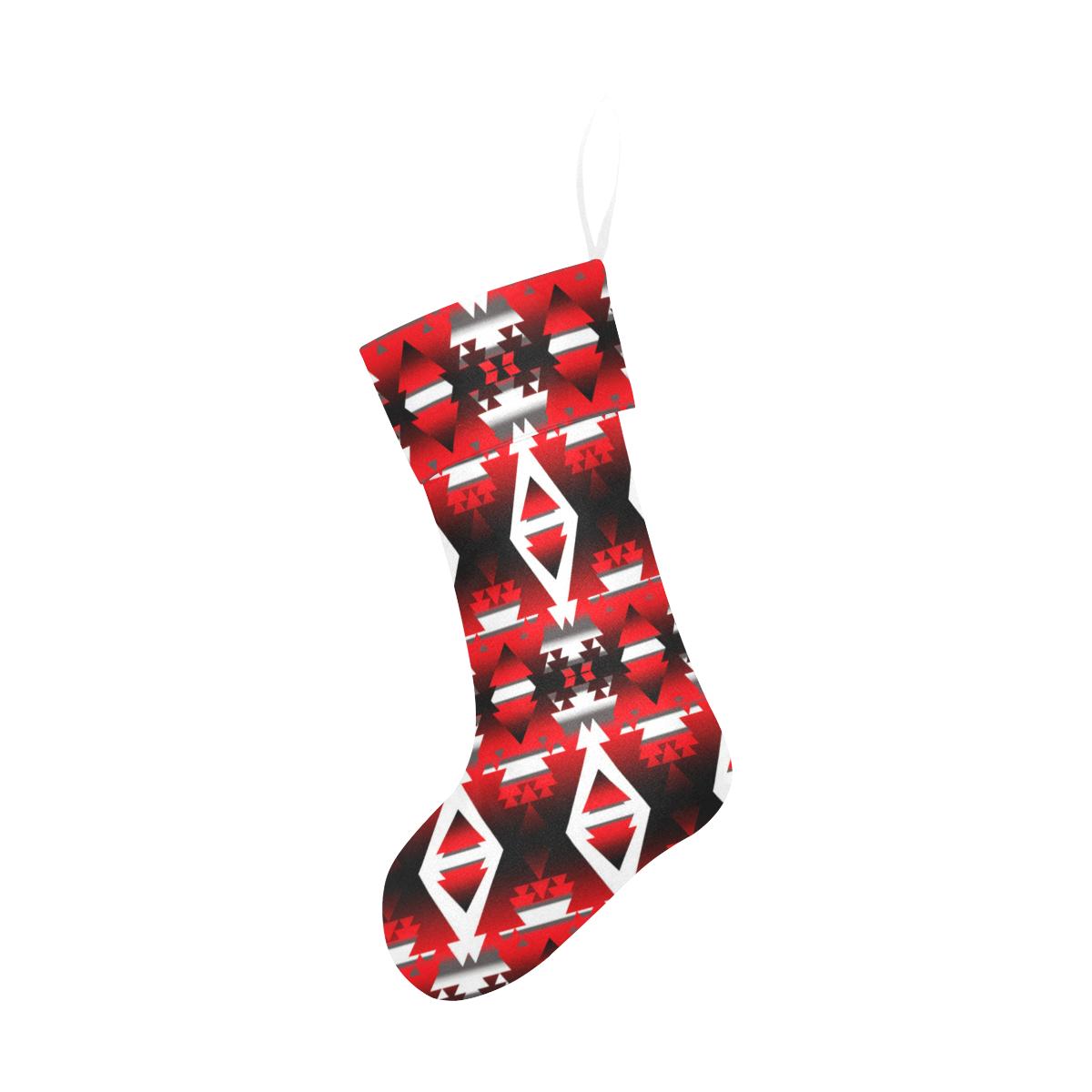 Red Winter Camp Christmas Stocking holiday stocking e-joyer