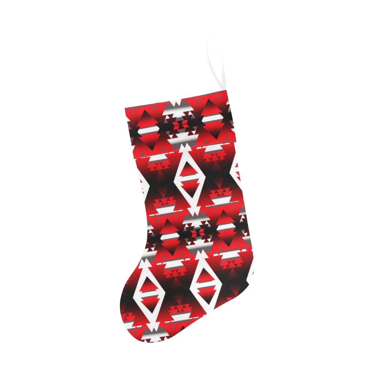 Red Winter Camp Christmas Stocking holiday stocking e-joyer