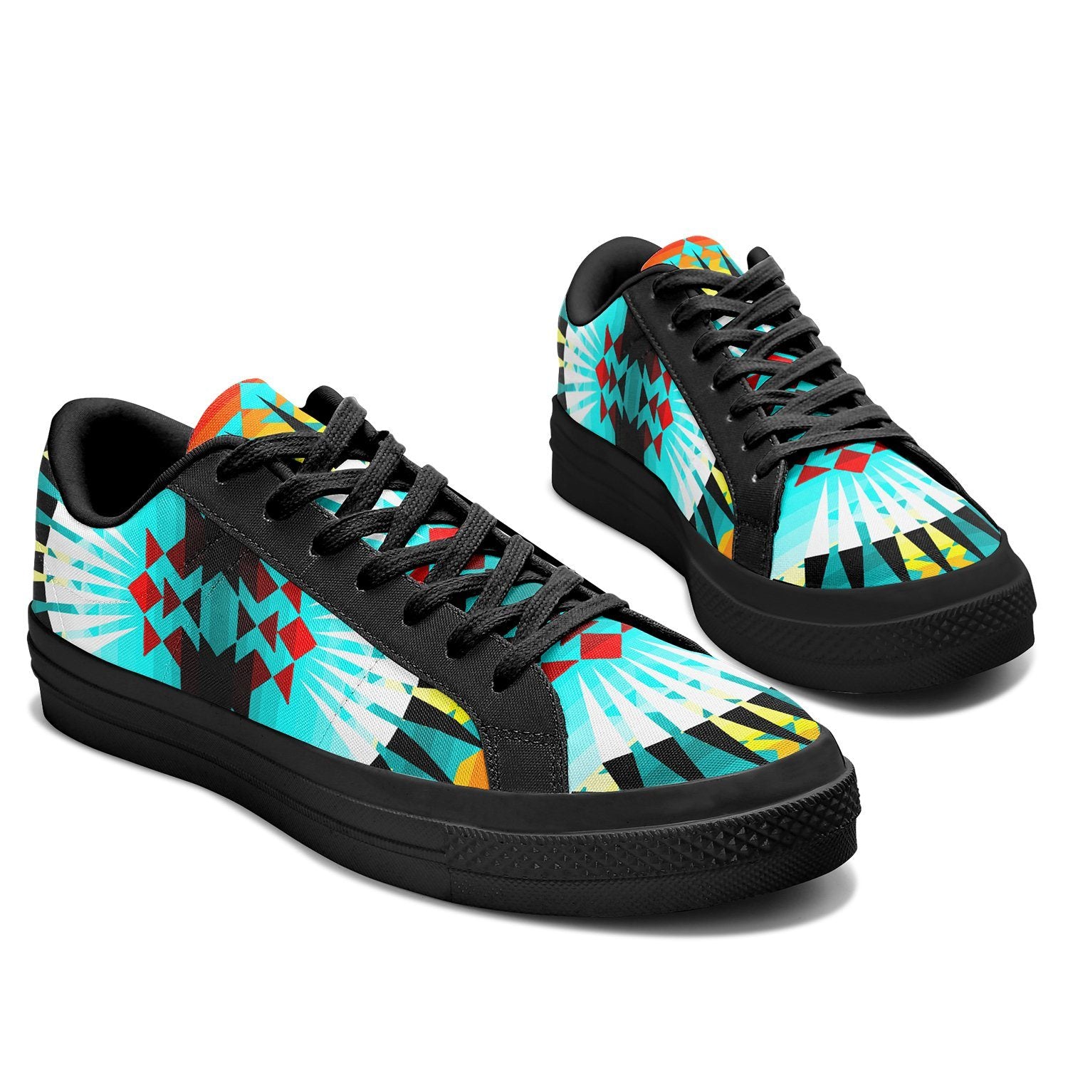 Ribbonwork Bustles Aapisi Low Top Canvas Shoes Black Sole 49 Dzine