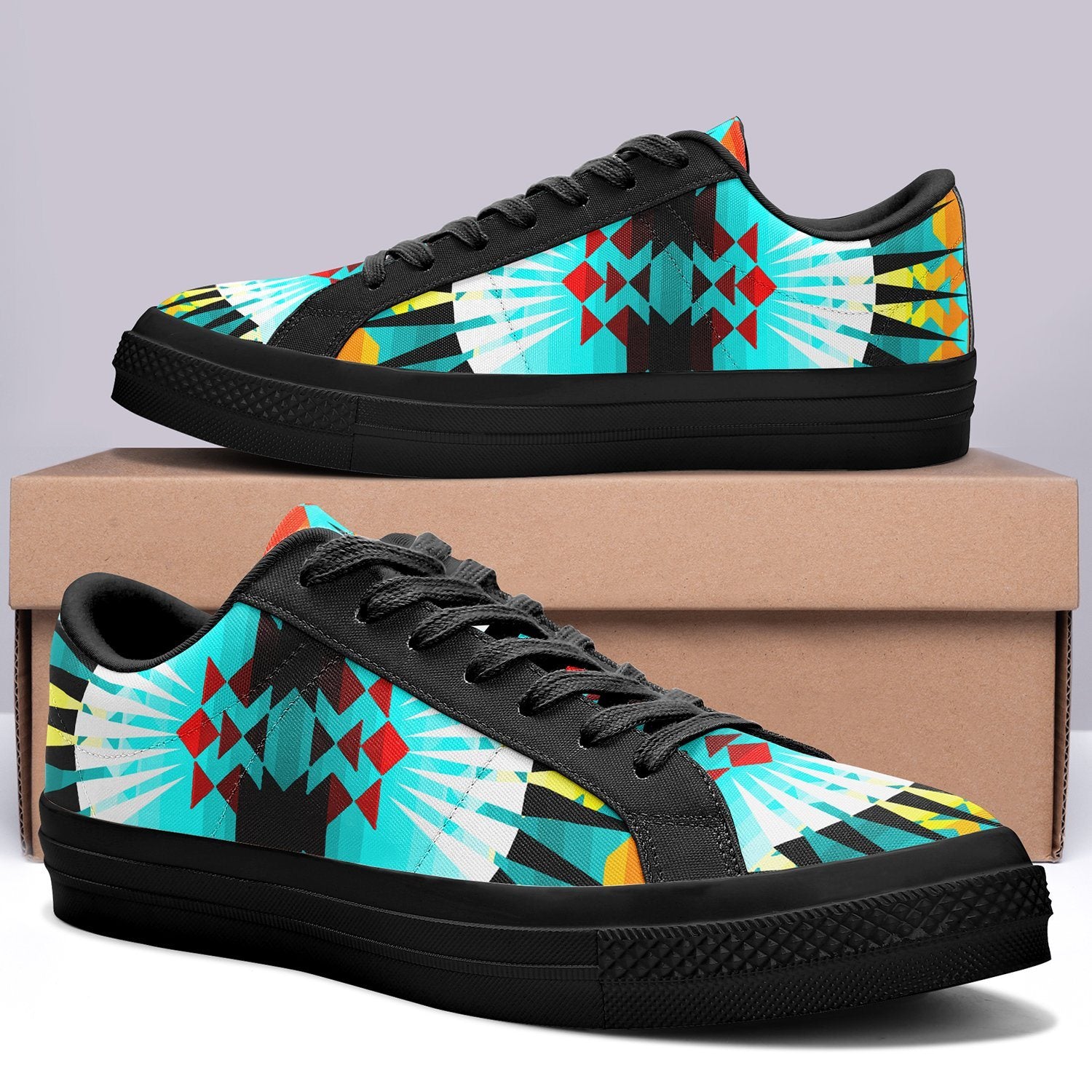 Ribbonwork Bustles Aapisi Low Top Canvas Shoes Black Sole 49 Dzine