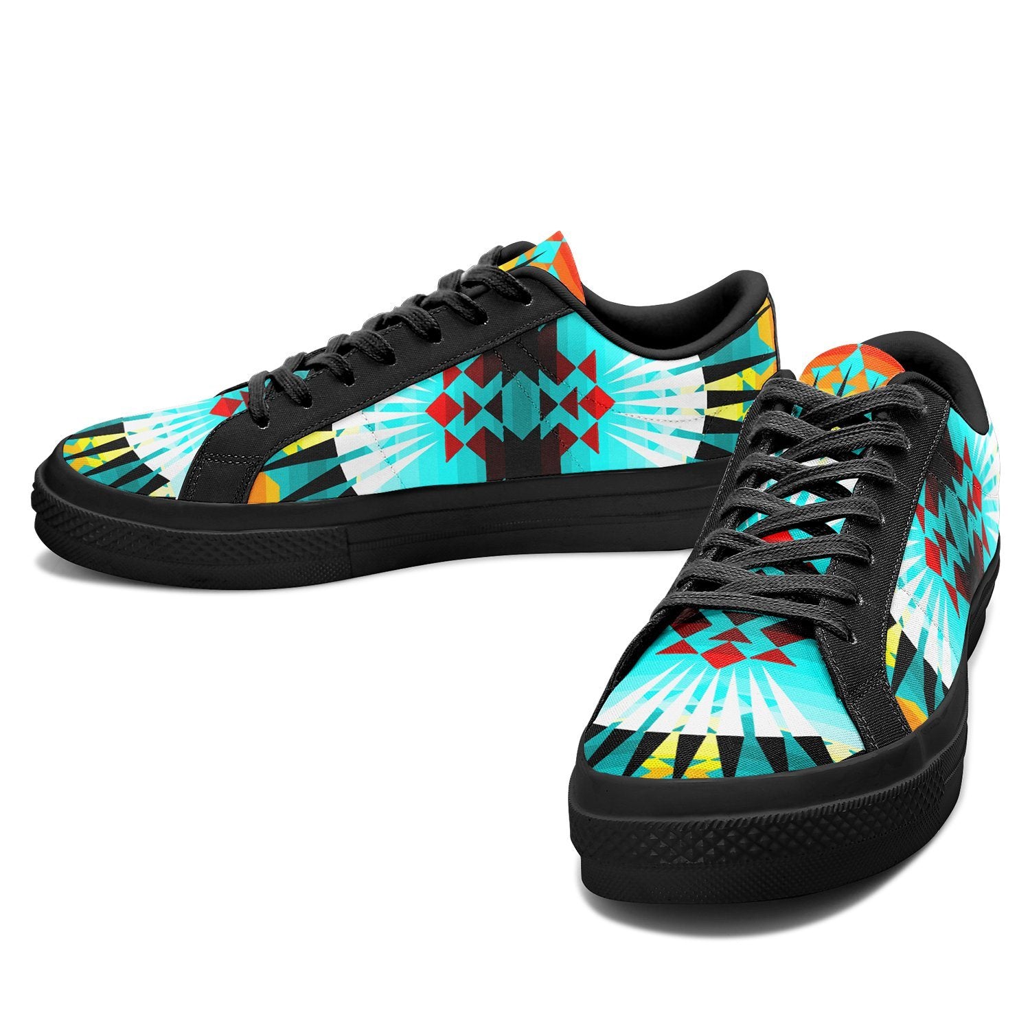 Ribbonwork Bustles Aapisi Low Top Canvas Shoes Black Sole 49 Dzine