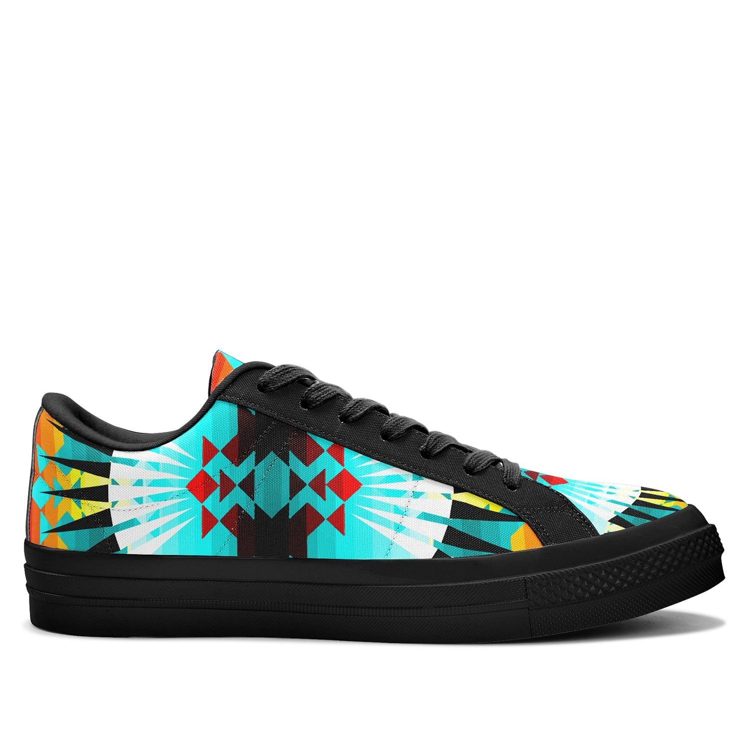 Ribbonwork Bustles Aapisi Low Top Canvas Shoes Black Sole 49 Dzine