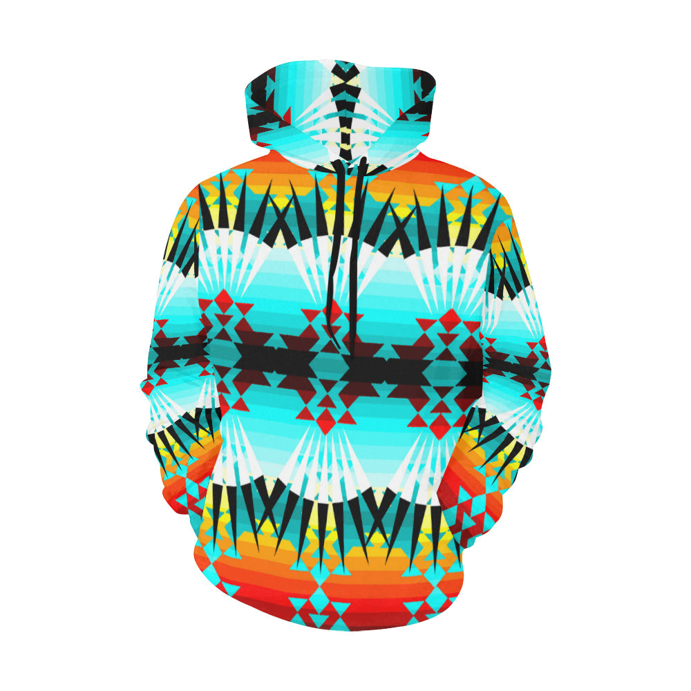 Ribbonwork Bustles All Over Print Hoodie for Women (USA Size) (Model H13) Hoodie e-joyer
