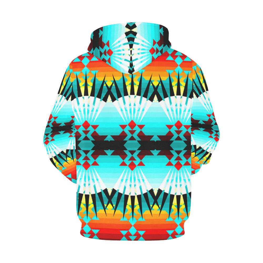 Ribbonwork Bustles All Over Print Hoodie for Women (USA Size) (Model H13) Hoodie e-joyer