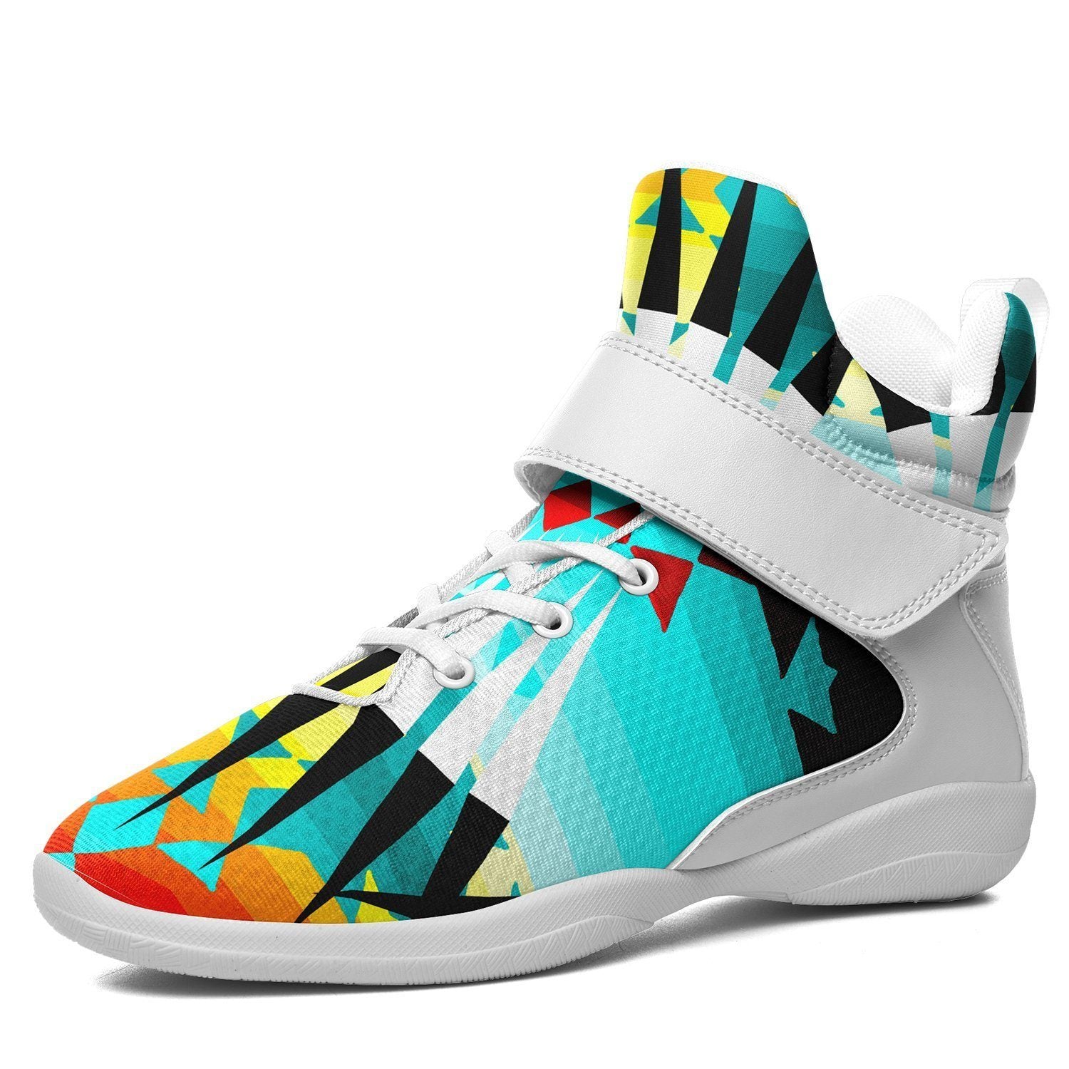 Ribbonwork Bustles Kid's Ipottaa Basketball / Sport High Top Shoes 49 Dzine US Child 12.5 / EUR 30 White Sole with White Strap