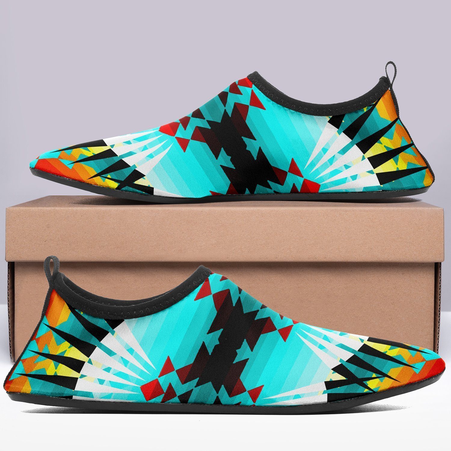 Ribbonwork Bustles Sockamoccs Kid's Slip On Shoes 49 Dzine