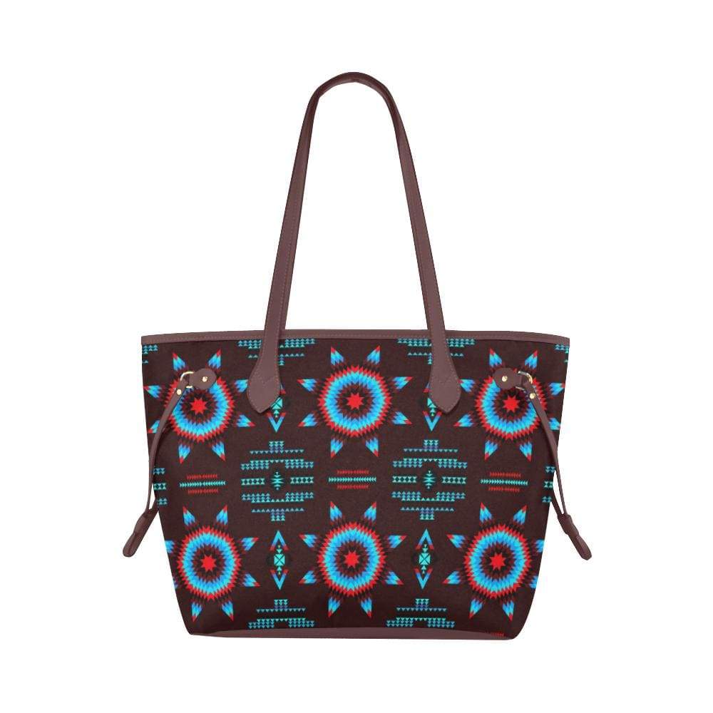 Rising Star Corn Moon Clover Canvas Tote Bag (Model 1661) Clover Canvas Tote Bag (1661) e-joyer