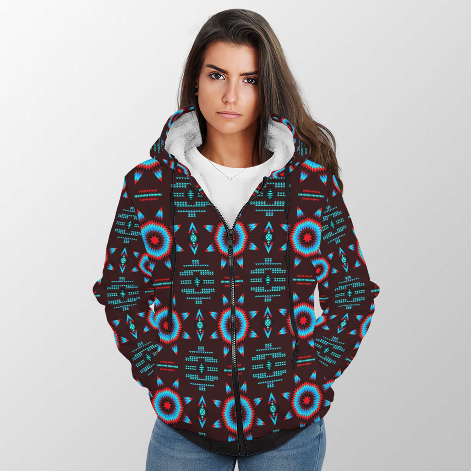 Rising Star Corn Moon Sherpa Hoodie 49 Dzine