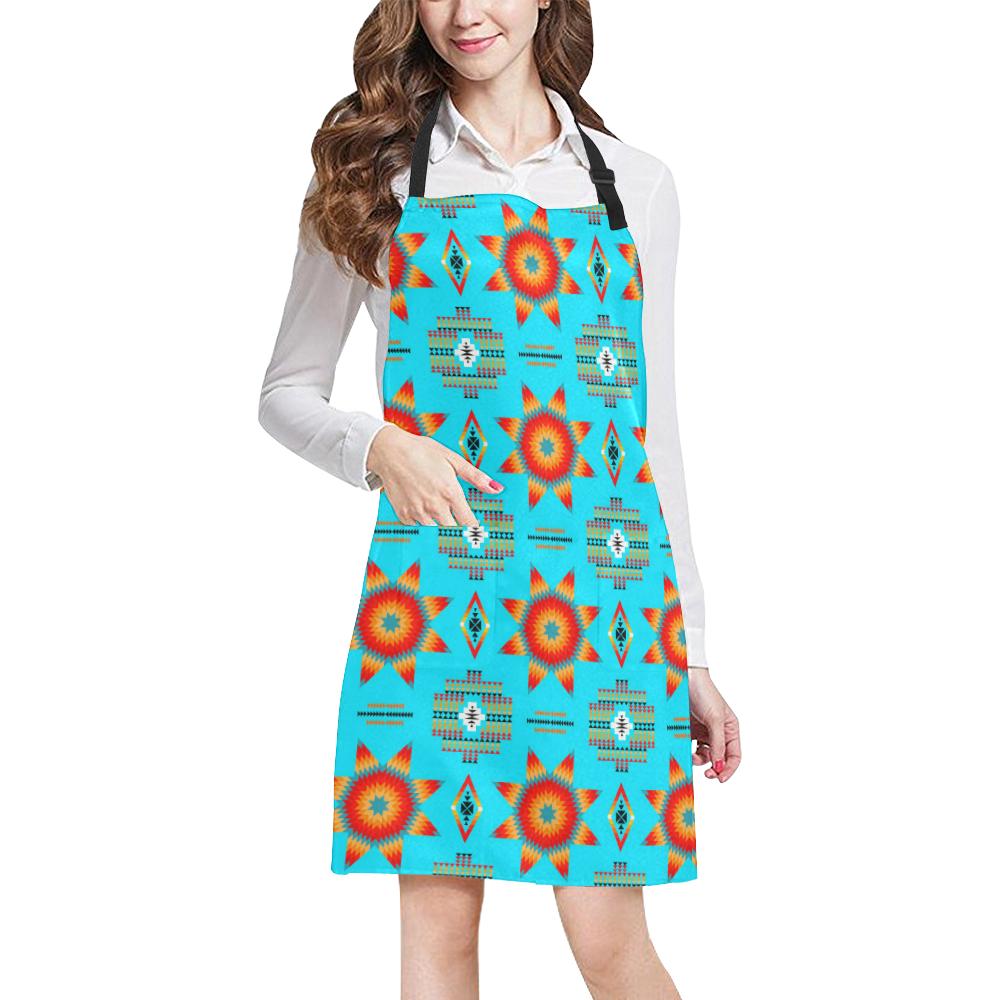 Rising Star Harvest Moon All Over Print Apron All Over Print Apron e-joyer 