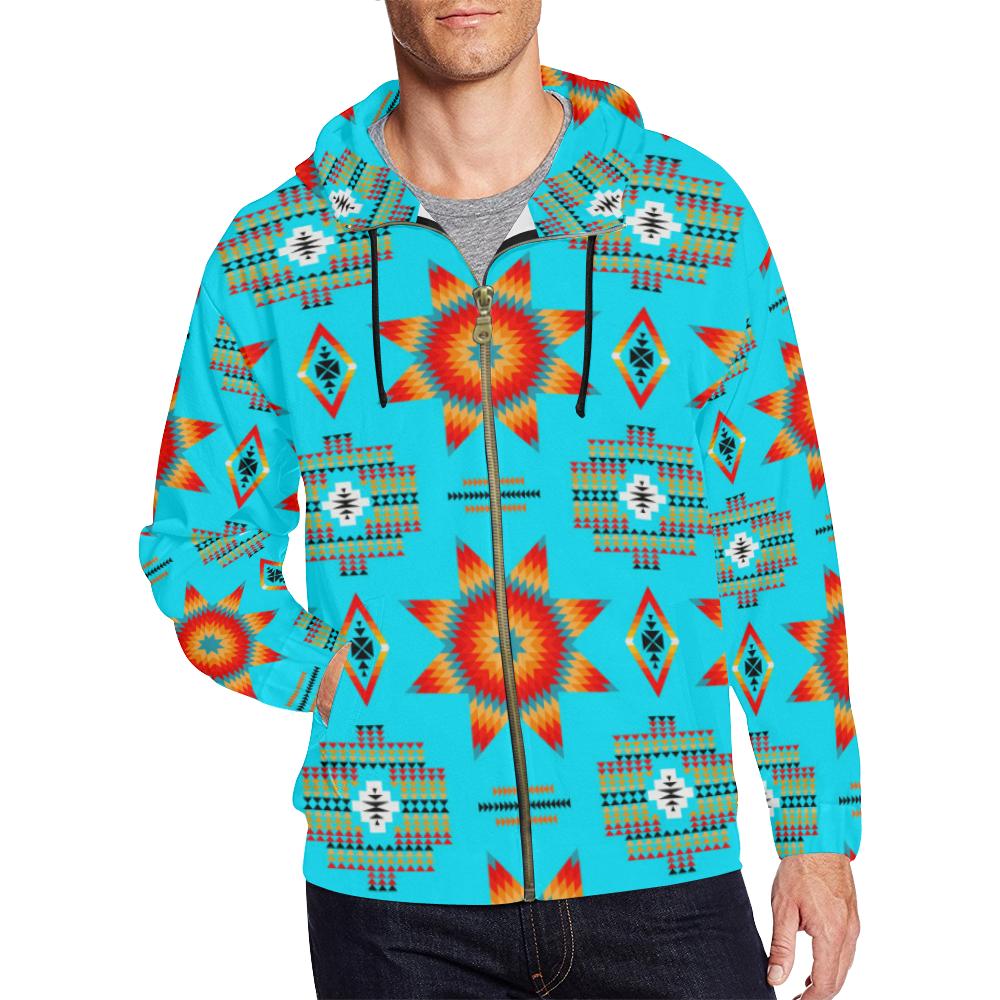 Rising Star Harvest Moon All Over Print Full Zip Hoodie for Men (Model H14) All Over Print Full Zip Hoodie for Men (H14) e-joyer