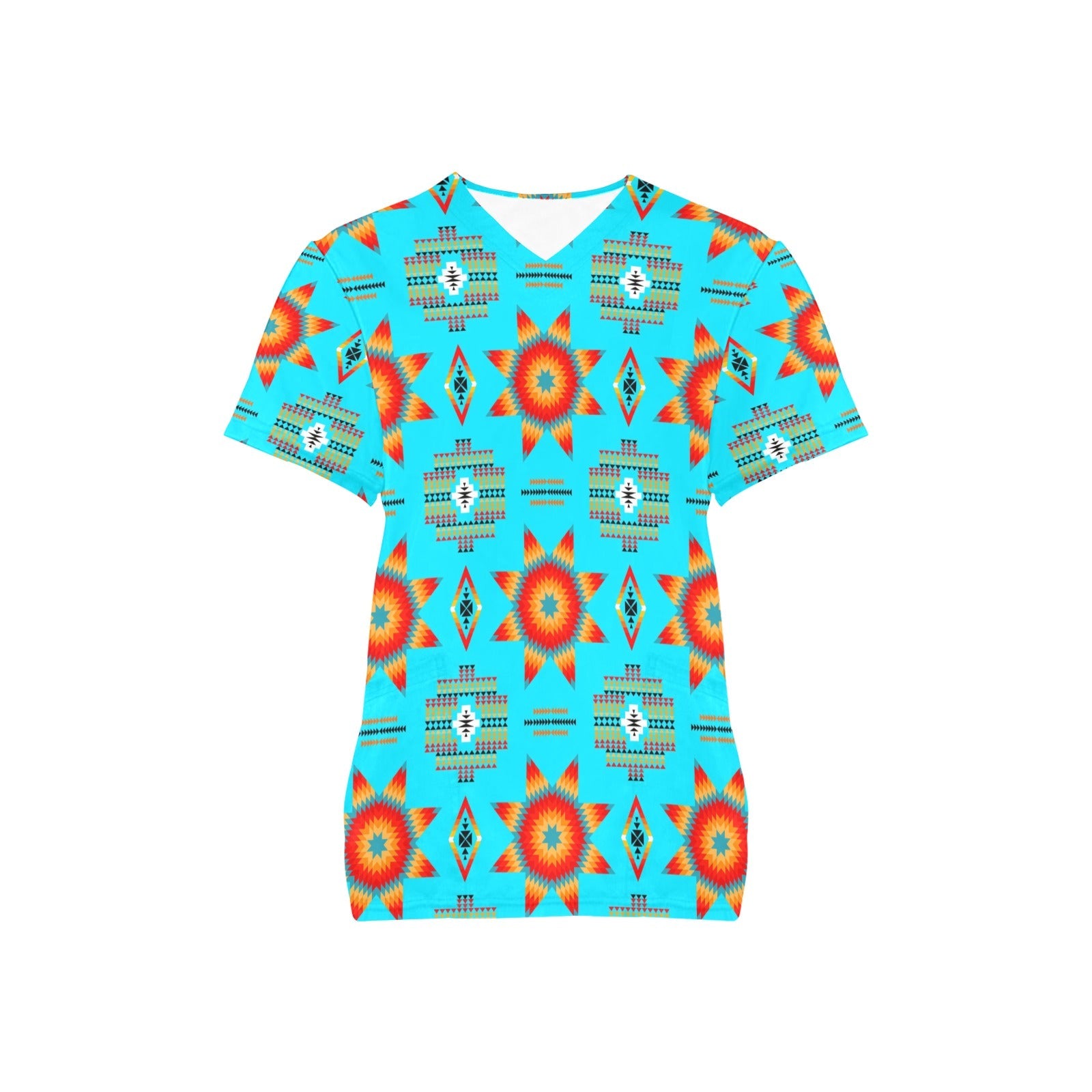 Rising Star Harvest Moon All Over Print Scrub Top Scrub Top e-joyer