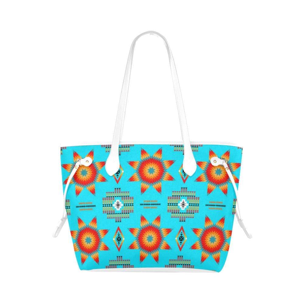 Rising Star Harvest Moon Clover Canvas Tote Bag (Model 1661) Clover Canvas Tote Bag (1661) e-joyer