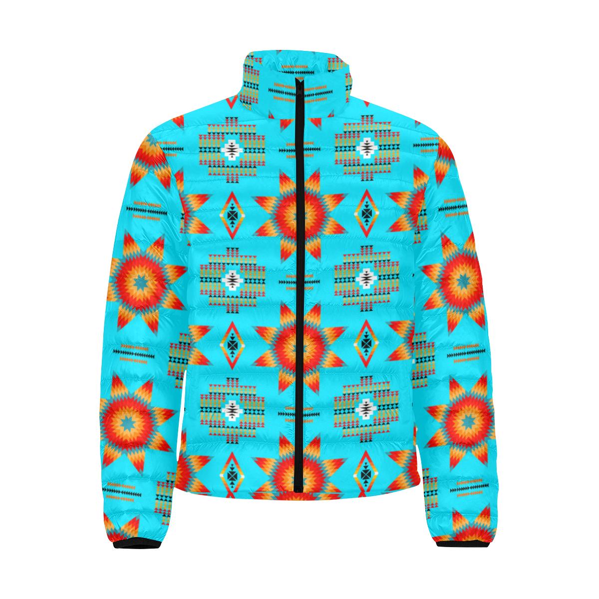 Rising Star Harvest Moon Men's Stand Collar Padded Jacket (Model H41) Men's Stand Collar Padded Jacket (H41) e-joyer