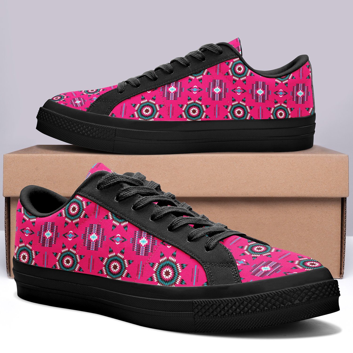 Rising Star Strawberry Moon Aapisi Low Top Canvas Shoes Black Sole 49 Dzine
