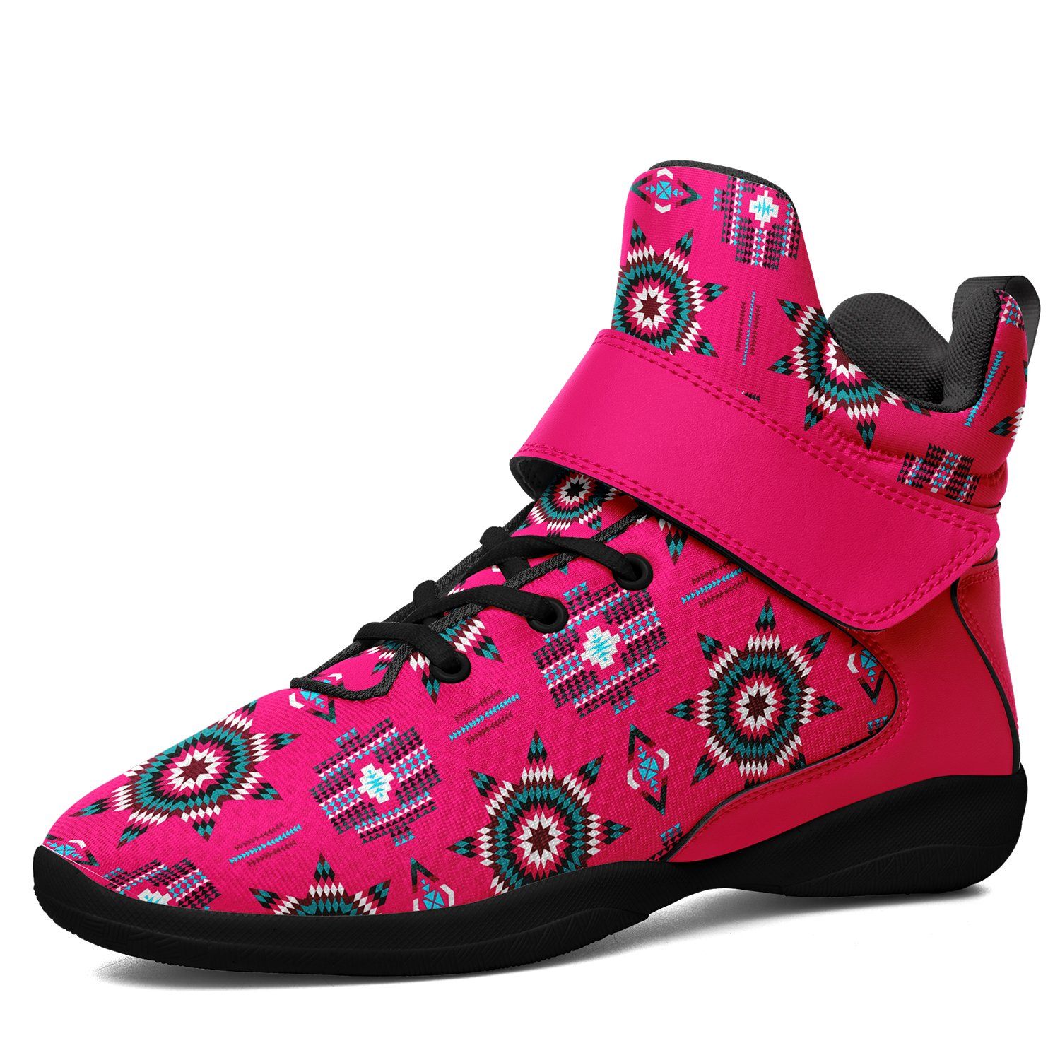 Rising Star Strawberry Moon Ipottaa Basketball / Sport High Top Shoes 49 Dzine US Women 4.5 / US Youth 3.5 / EUR 35 Black Sole with Pink Strap