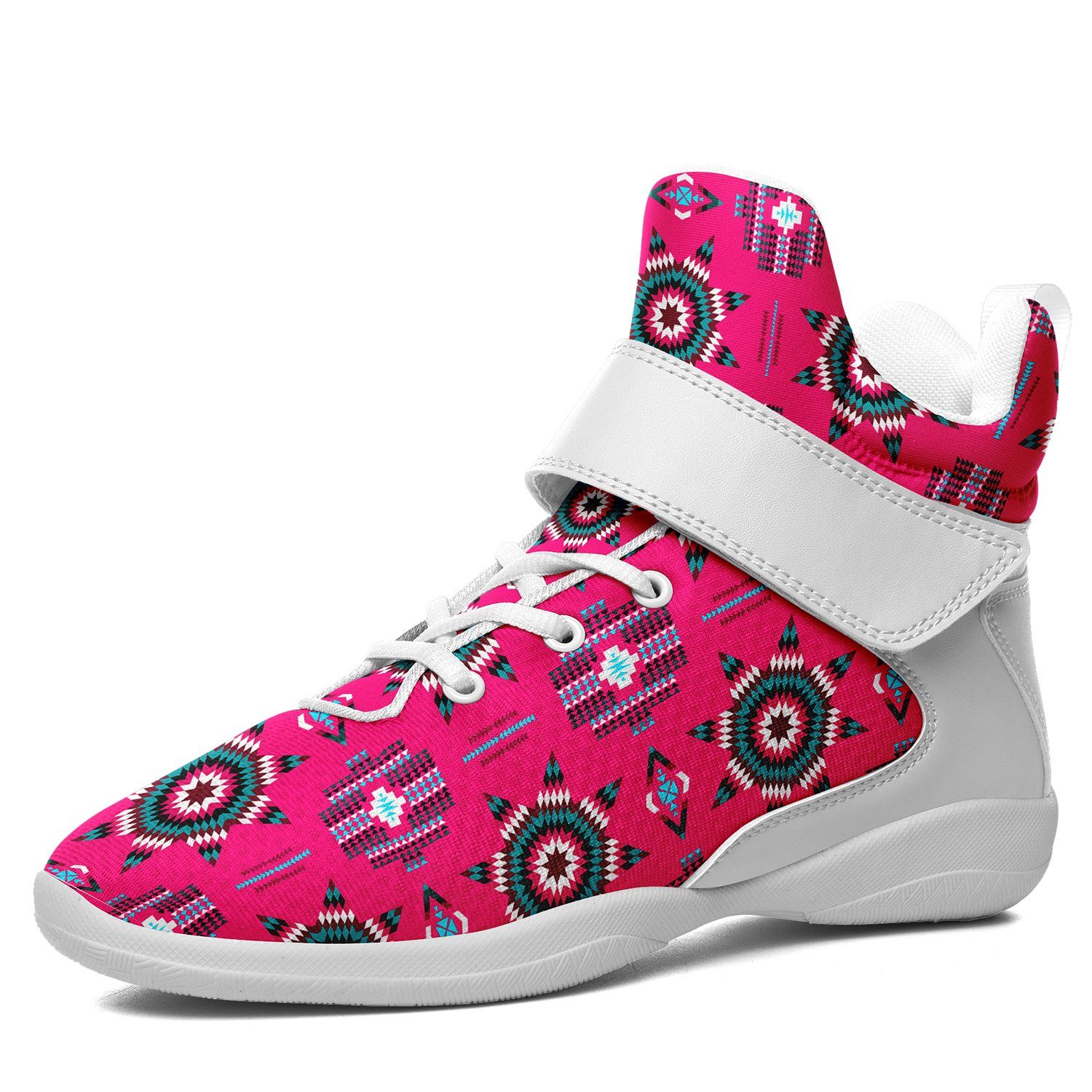Rising Star Strawberry Moon Ipottaa Basketball / Sport High Top Shoes 49 Dzine US Women 4.5 / US Youth 3.5 / EUR 35 White Sole with White Strap 