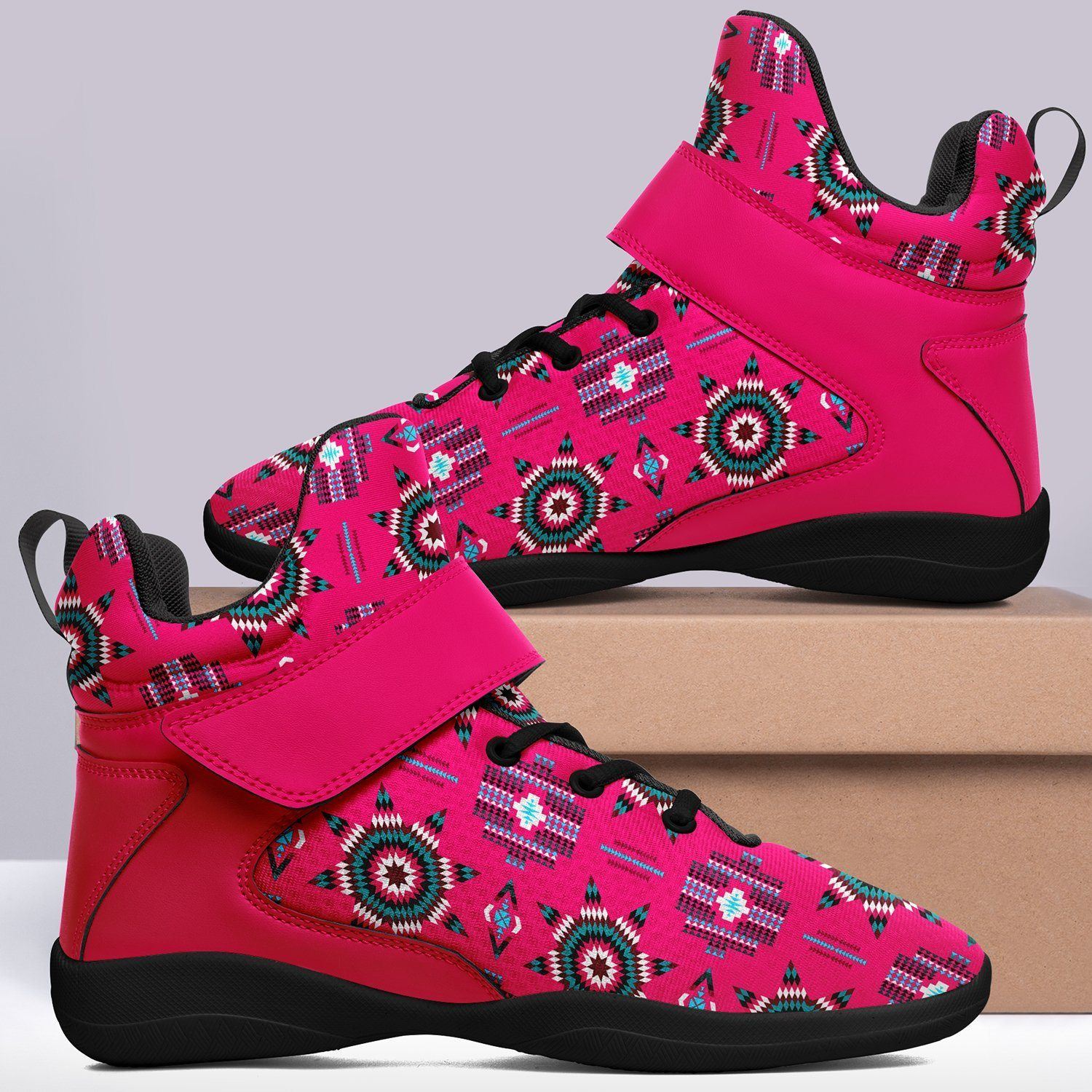 Rising Star Strawberry Moon Ipottaa Basketball / Sport High Top Shoes - Black Sole 49 Dzine