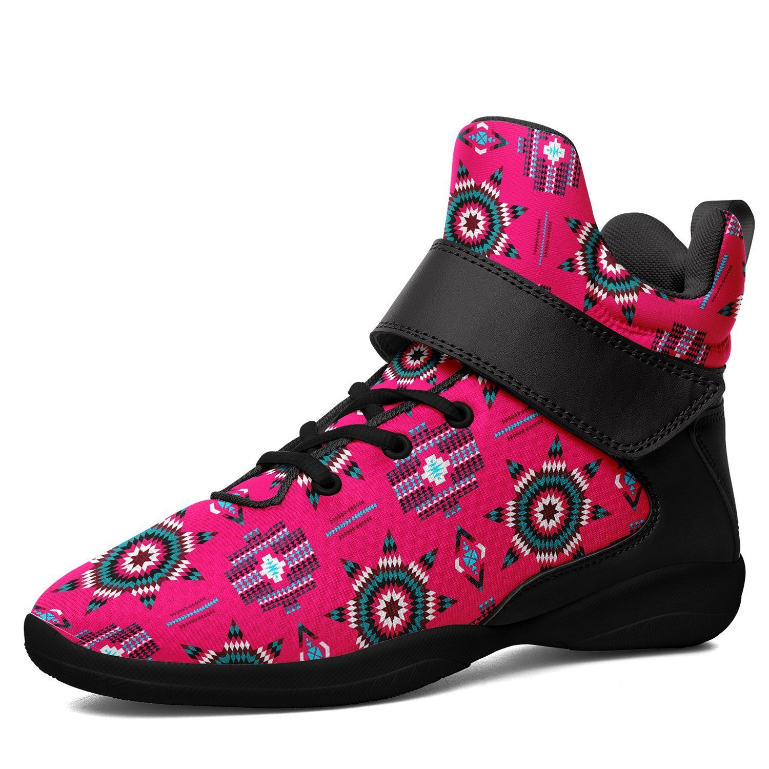 Rising Star Strawberry Moon Kid's Ipottaa Basketball / Sport High Top Shoes 49 Dzine US Child 12.5 / EUR 30 Black Sole with Black Strap