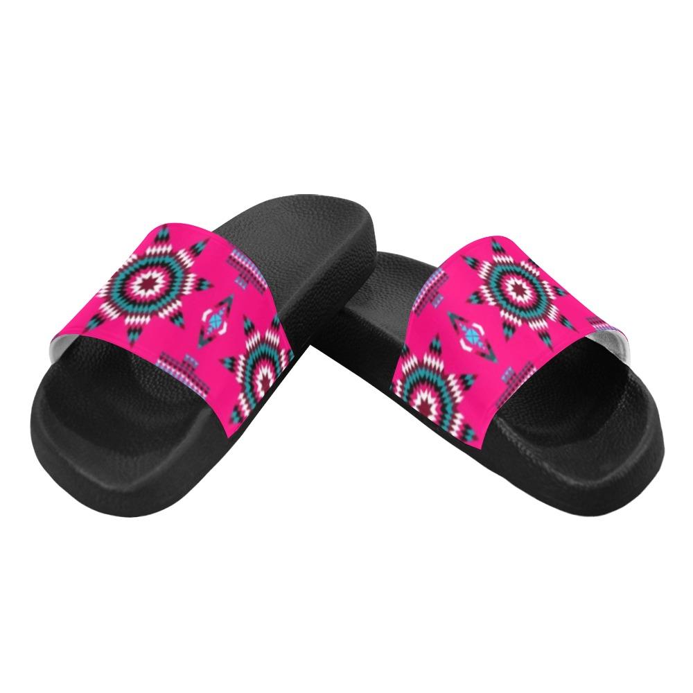 Rising Star Strawberry Moon Men's Slide Sandals (Model 057) Men's Slide Sandals (057) e-joyer
