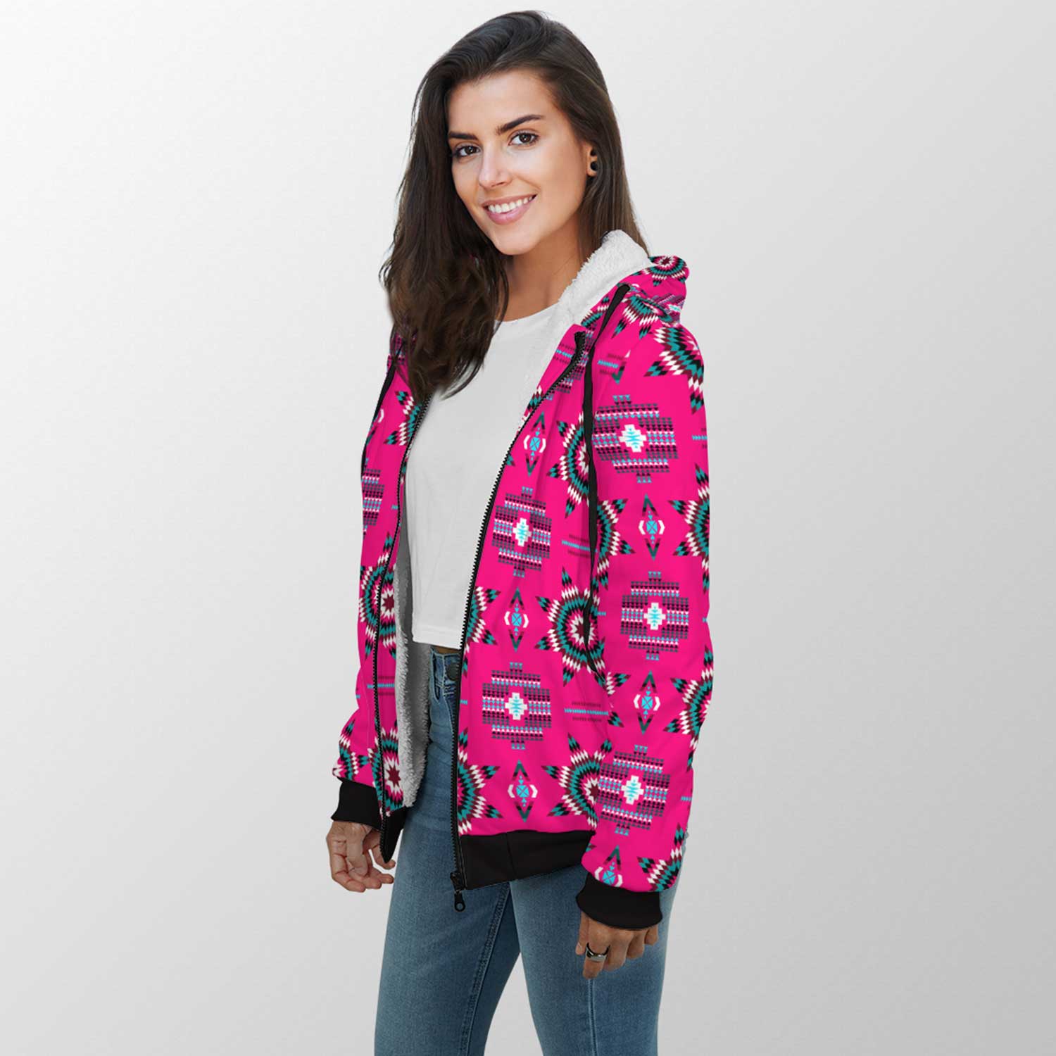 Rising Star Strawberry Moon Sherpa Hoodie 49 Dzine