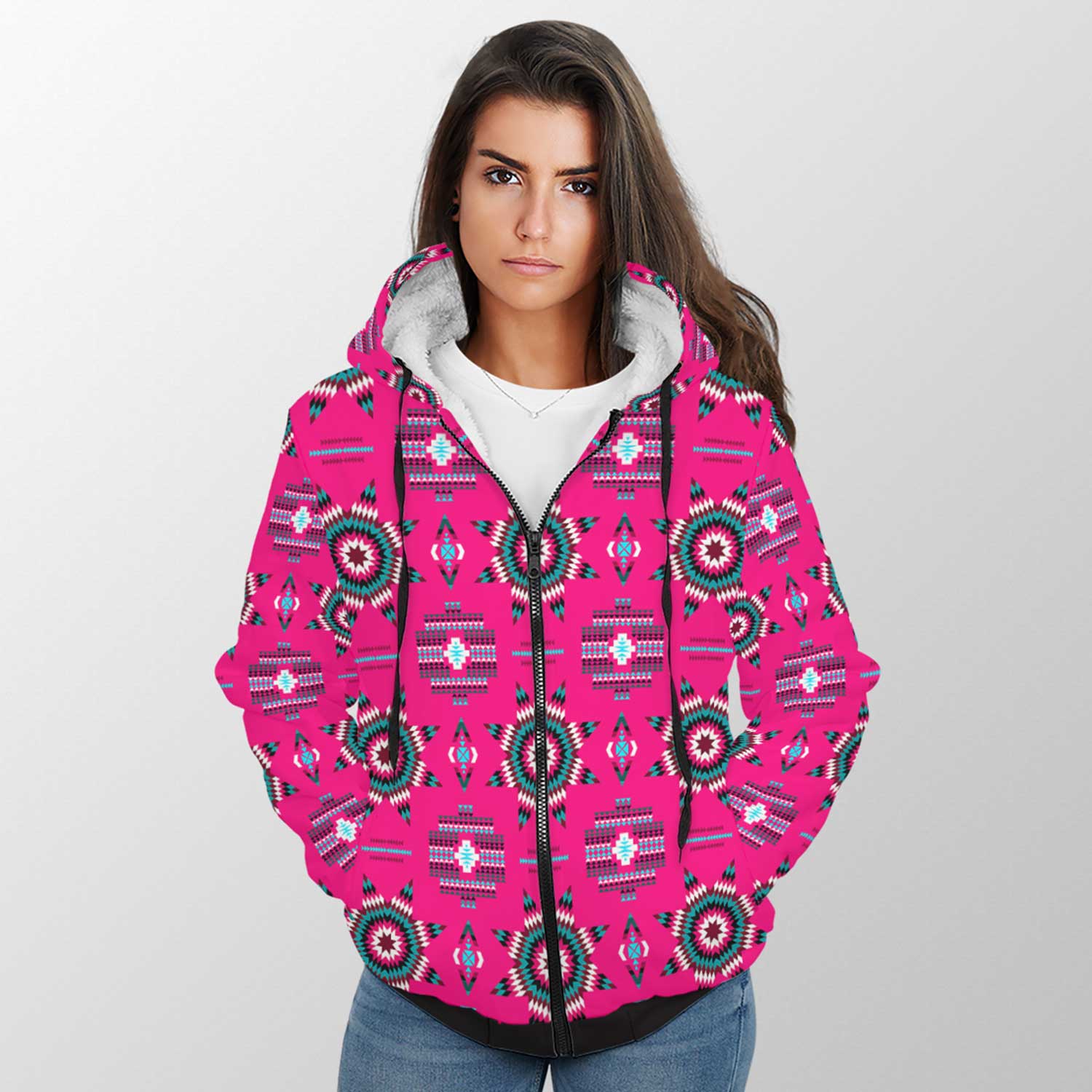 Rising Star Strawberry Moon Sherpa Hoodie 49 Dzine