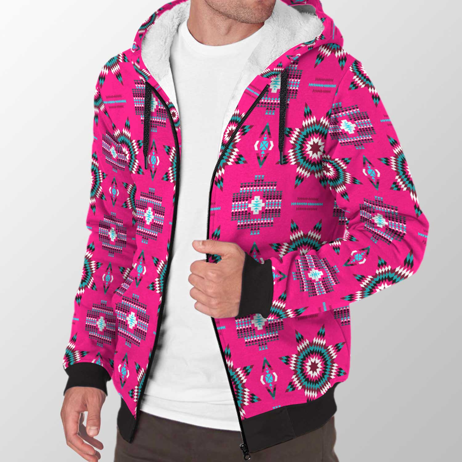 Rising Star Strawberry Moon Sherpa Hoodie 49 Dzine