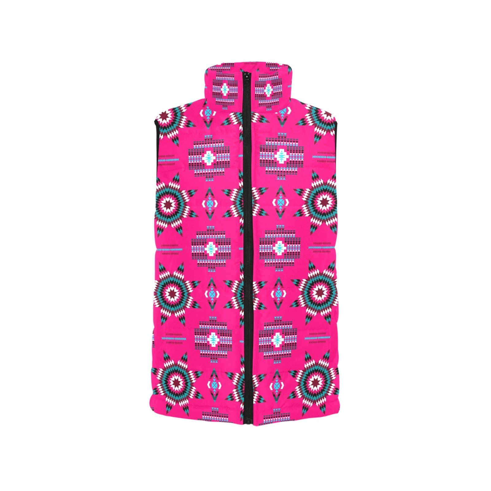 Rising Star Strawberry Moon Women's Padded Vest Jacket (Model H44) Women's Padded Vest Jacket (H44) e-joyer