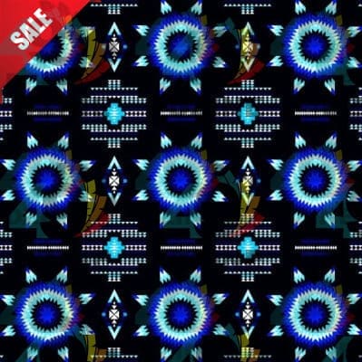 Rising Star Wolf Cotton Poplin Fabric By the Yard fabric NBprintex