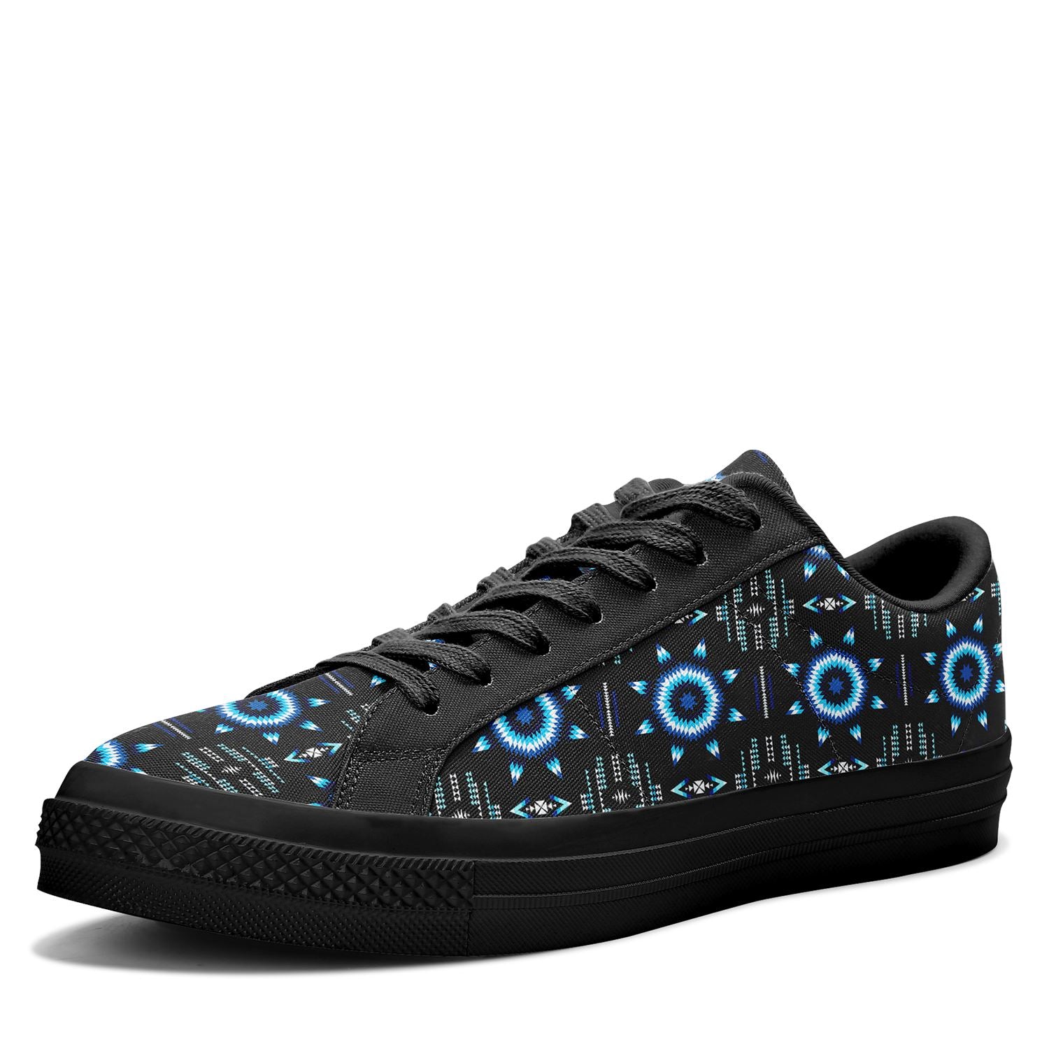 Rising Star Wolf Moon Aapisi Low Top Canvas Shoes Black Sole 49 Dzine