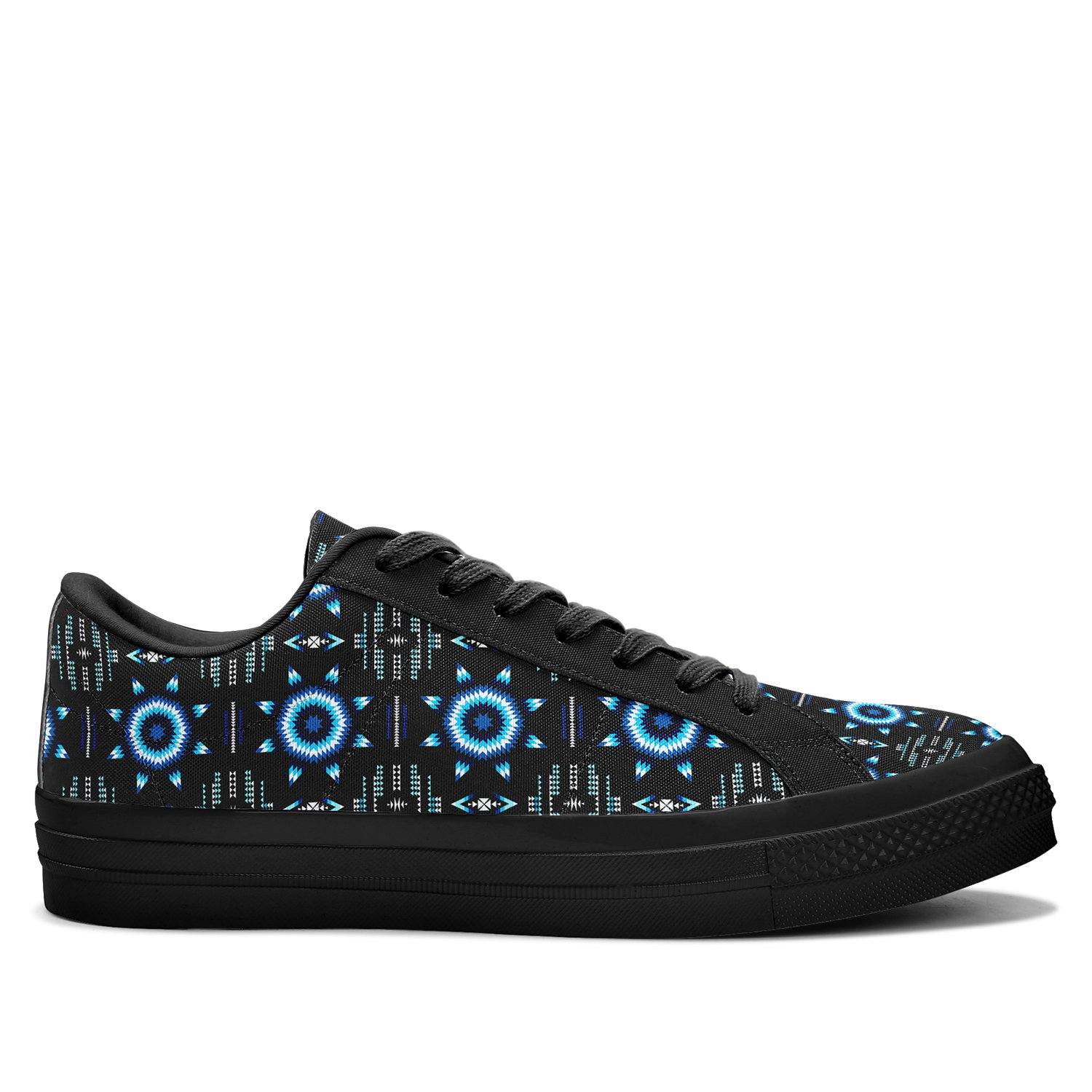 Rising Star Wolf Moon Aapisi Low Top Canvas Shoes Black Sole 49 Dzine